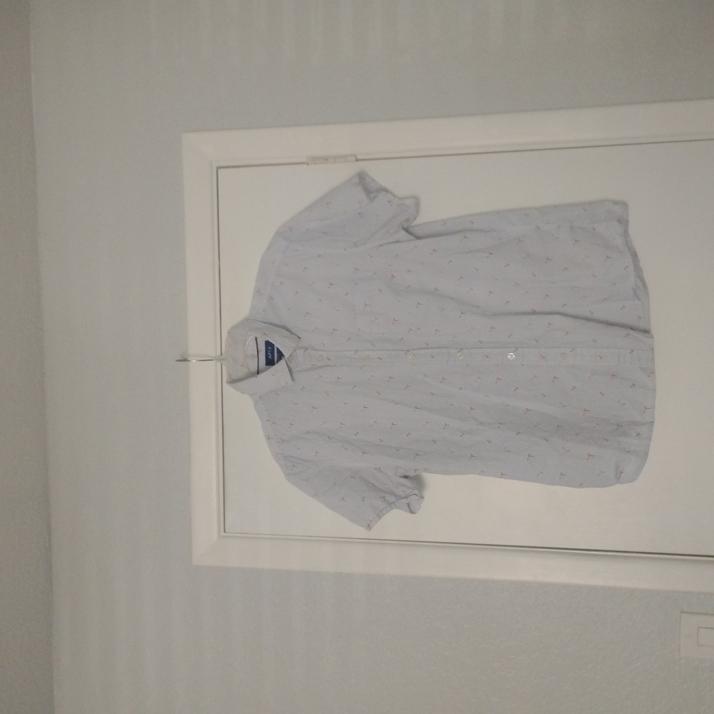 Apt. 9 Blue Casual Button Down Shirt Relaxed Fit